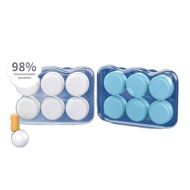 Soundproof Silicone Earplugs for Sleeping, Anti-Snoring, Noise Reduction, Swimming, and Studying.