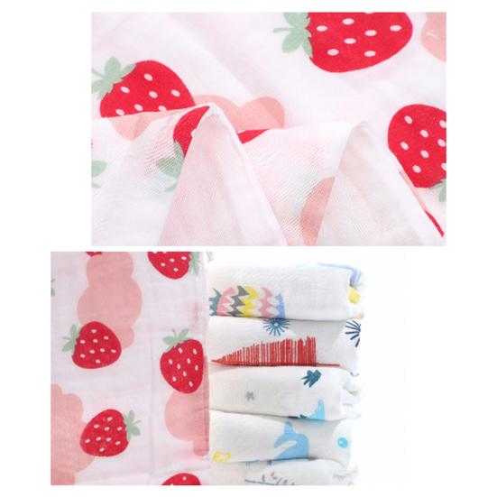 Cotton Towel Smooth Quick-dry Long Square Six-layer Baby Cotton Square Towel for Home