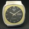AUTOMATIC VINTAGE SEIKO 5 JAPAN 7009A MENS BLACK COLOR DIAL WATCH A702361-5 R124-a702361