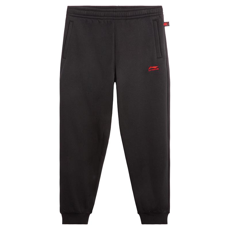 

Li-Ning Минималистичная мода Универсальные Повседневные Прямые Джоггеры Средней Посадки Удобные Трикотажные Спортивные Брюки Унисекс брюки AKLVD81-1