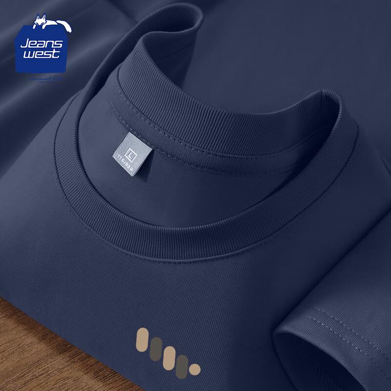 JEANSWEST CLUB Men s Heavyweight Cotton Long Sleeve T-Shirt L