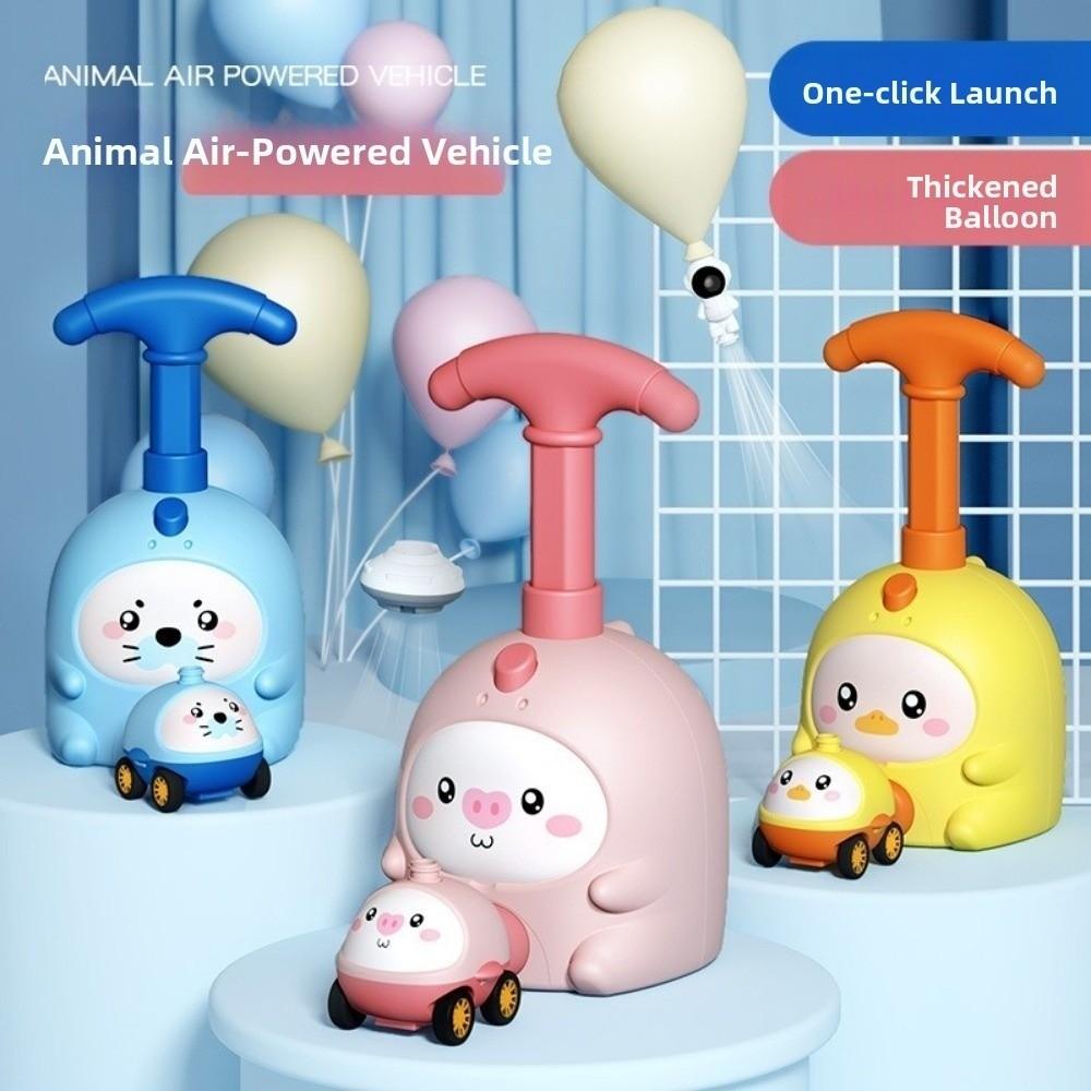 Air Propulsion System Balloon Launcher Toy Car Tower Design Balloon Powered Car Toy  Kid's Birthday