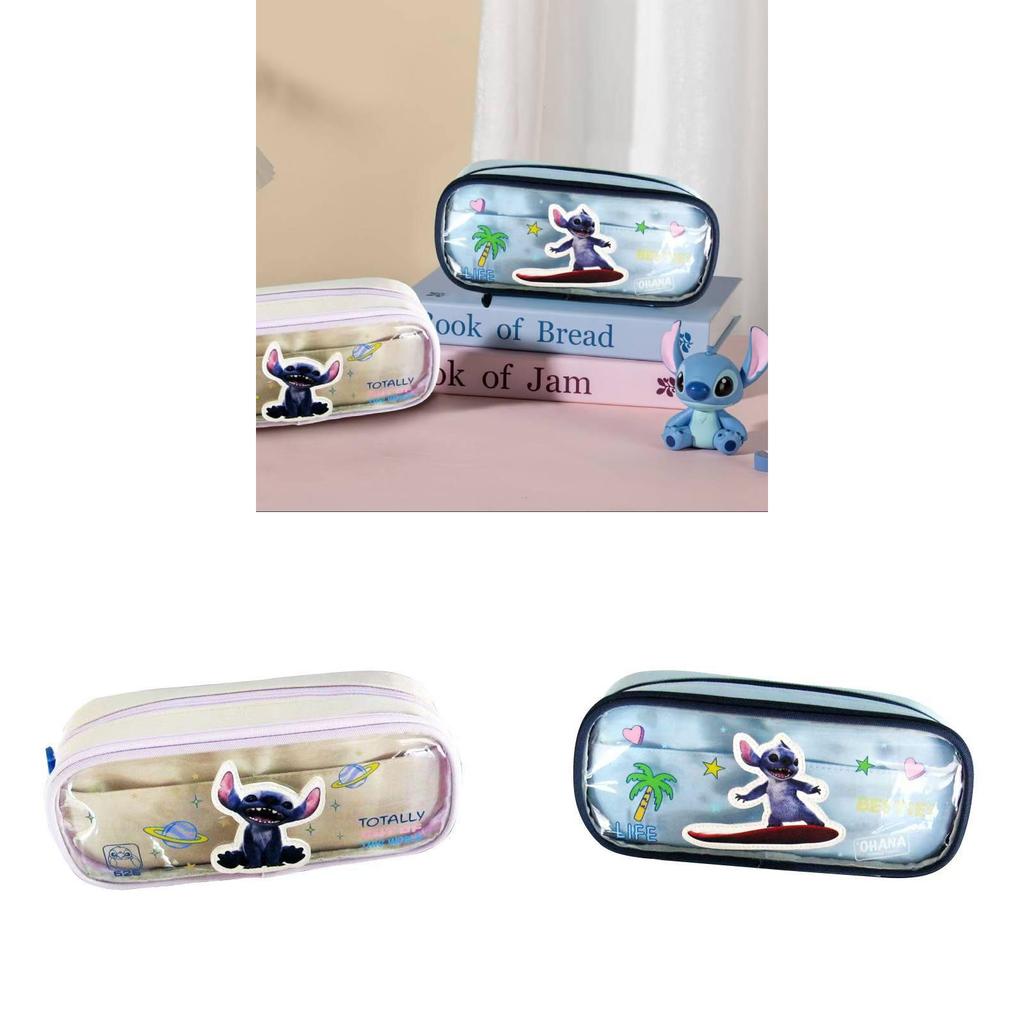 Lilo Stitch Kids Pencil Case With Pvc Polyester Material For Girls School Supplies