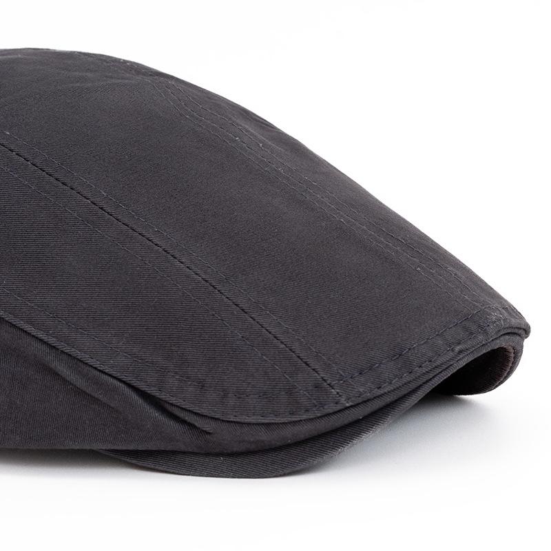 Solid Color Peaked Cap Men's Spring Summer British Vintage Beret Forward Cap Paintsman Hat Newsboy Hat