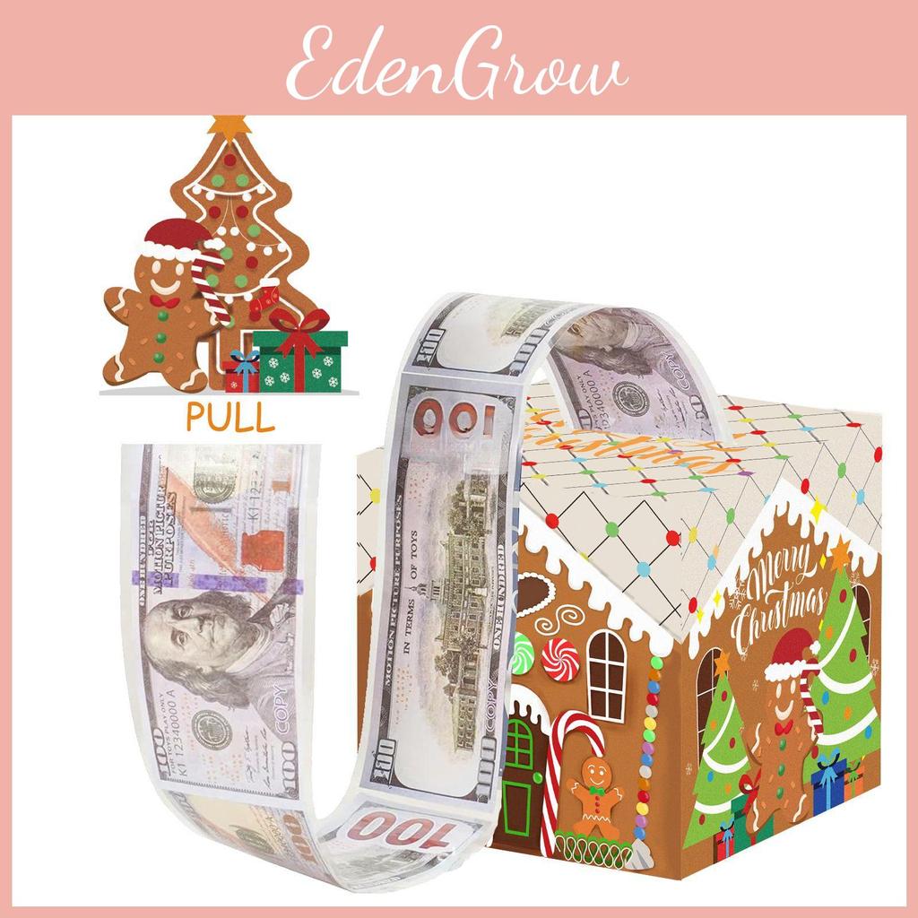 Festive Gingerbread House Gift Box With Christmas Atmosphere For Party Decor