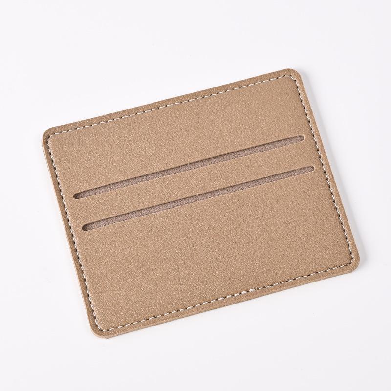 Porta-Cartões de Crédito de Couro Carteira Fina com Múltiplos Compartimentos Carteira de Cartões Portátil para Homens Presente de Natal