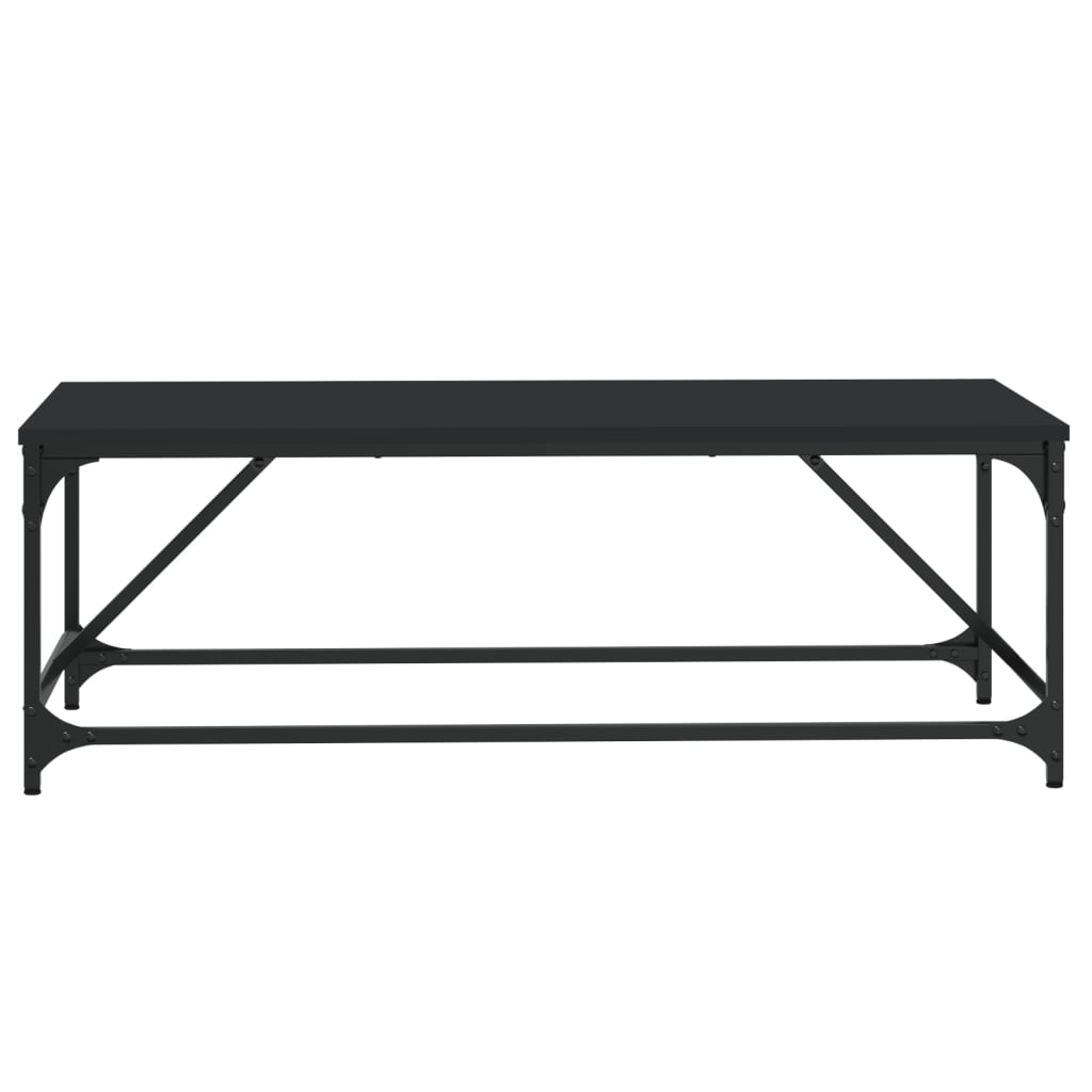  Coffee Table, Black, 100x50x35 Cm, Wood-based Material