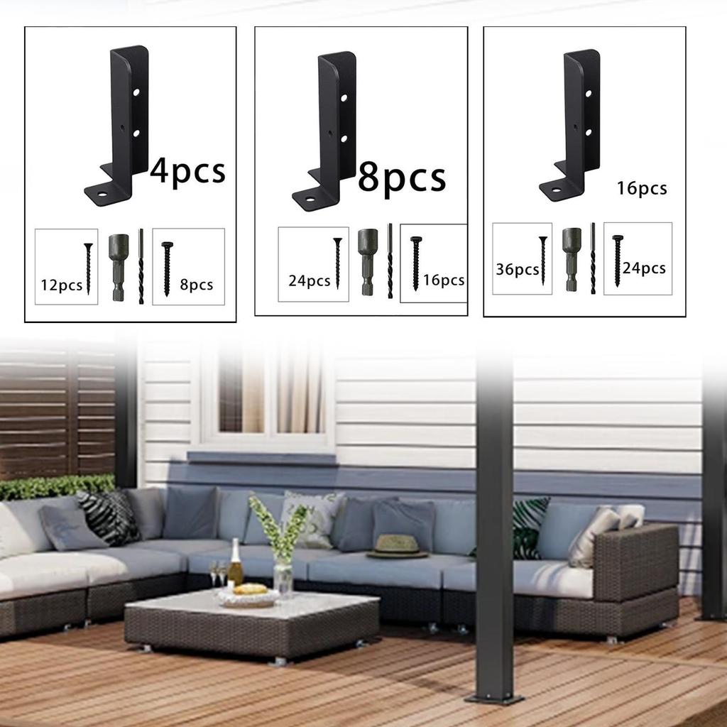 Post Base Bracket Hardware Rust Resistant Premium Deck Post Anchor Base Bracket Railing Post Bracket Fence Post Anchor Bracket