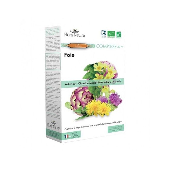 Flora Natura Complexe 4+ Foie Artichaut 20 Ampoules