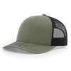 Custom 3D Embroidery Logo Baseball Dad Cap Richardson 112 Trucker Hat with Mesh Cap & Leather Patch Common Fabric Feature