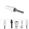 4 PCS Round Shank Earth Auger Adapter 2 Pits 2 Slots Garden Drill Adapter Garden Tools