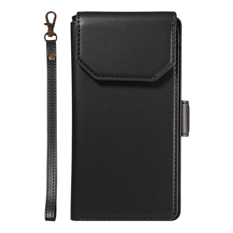 

Phone Case for Samsung Galaxy S25 Ultra Edge S24 Plus S23 Fe S22 + S21 S20 Note20 Ultra Lanyard Card Wallet Flip Leather Cover Galaxy S22 5G чёрный