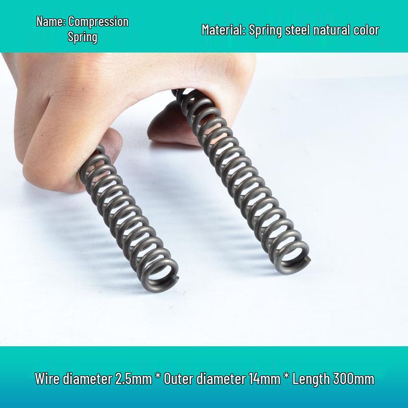 Steel Wire Compression Spring, 1.2-50mm Diameter, Long, Thin & Durable, Yellow, 300 Available