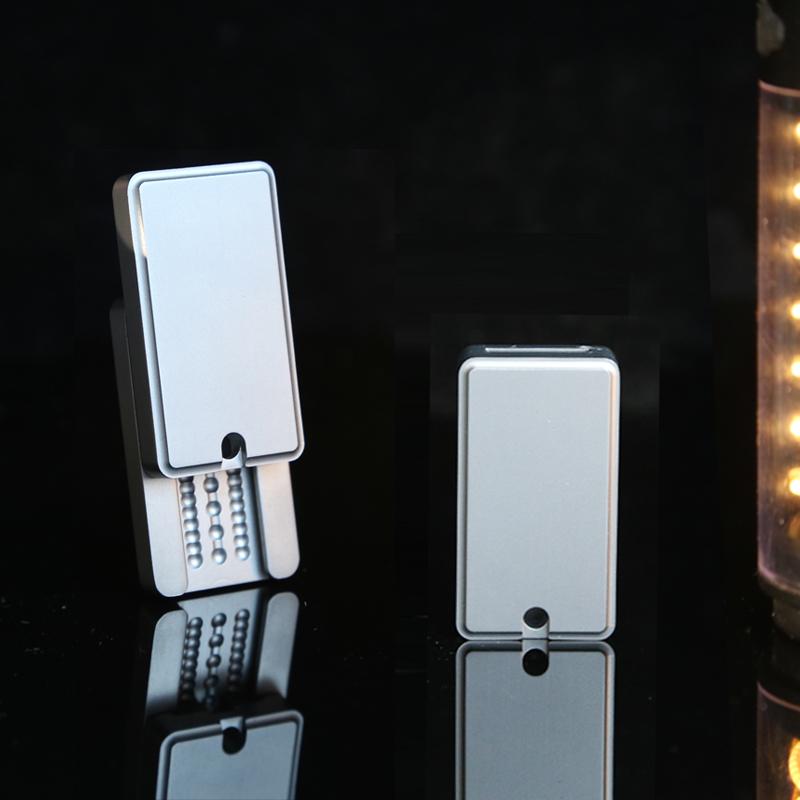 Stainless Steel Mechanical Ratchet Toy Ding-Ding Card Pusher EDC Fidget Toys Office Stress Relief Toys For Adult Children Gift