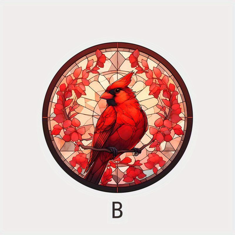 

Home Decoration Static Cling Glass Sticker, Adhesive Free Window Sticker, Sunshine Capture Collision Art Stickers - Cardinals#67