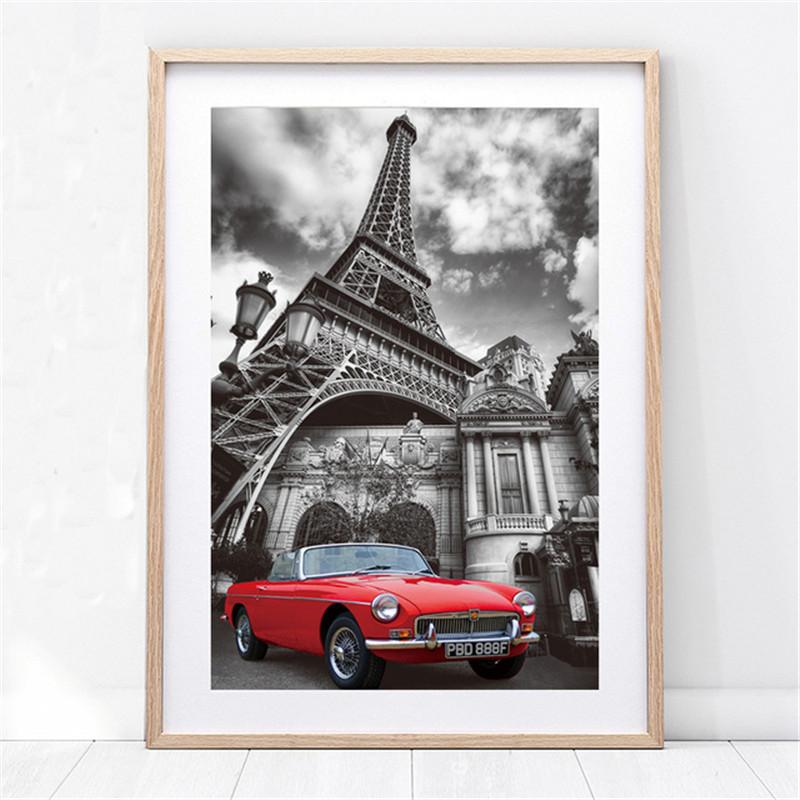 London Paris landscape canvas painting posters on the Scandinavian theme and prints wall art paintings for the living room