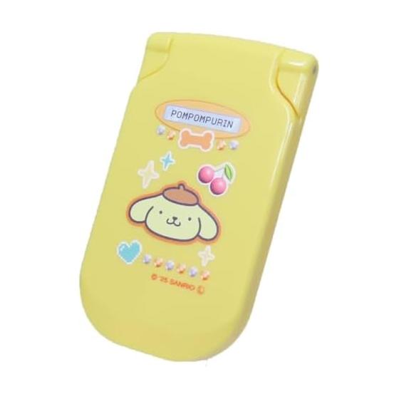 Sanrio Pompompurin flip phone type compact mirror