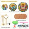 3 Tier Acrylic Butterfly Sunflower Colorful Diamond Food Dinner Plate DIY Diamond Painting Food Tray for Desk Coffee Table