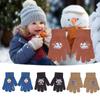1Pair Coldproof Children's Gloves 7-9 Years Cartoon Gloves Unisex Hand Gloves  Children