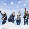 Snow Ball White Fur Pompom Toy Balls Children Kids Play Toys Indoor Outdoor Winter Christmas Xmas Treen DIY Decoration Snowballs