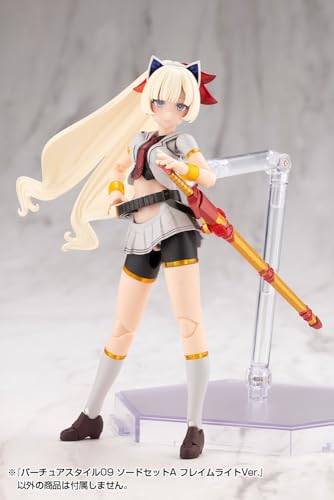 Modeling Support Goods Virtua Style 09 Sword Set A Flame Light Version Non-Scale Plastic Model Kit (Approx. 105mm)