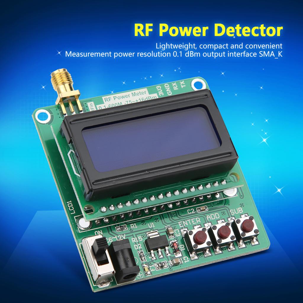 RF Power Meter Power Attenuation Set Digital Display Signal Strength Module 1M‑8G