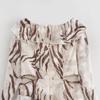 2025 Spring Women's European & American Casual Leopard Print Ruffle Dress