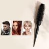 Black Round Barrel Hair Comb Hair Styling Hair Brush Nylon Comb Cylinder Curly Hair Comb Aluminum Tube Salon Tools Barber Gift