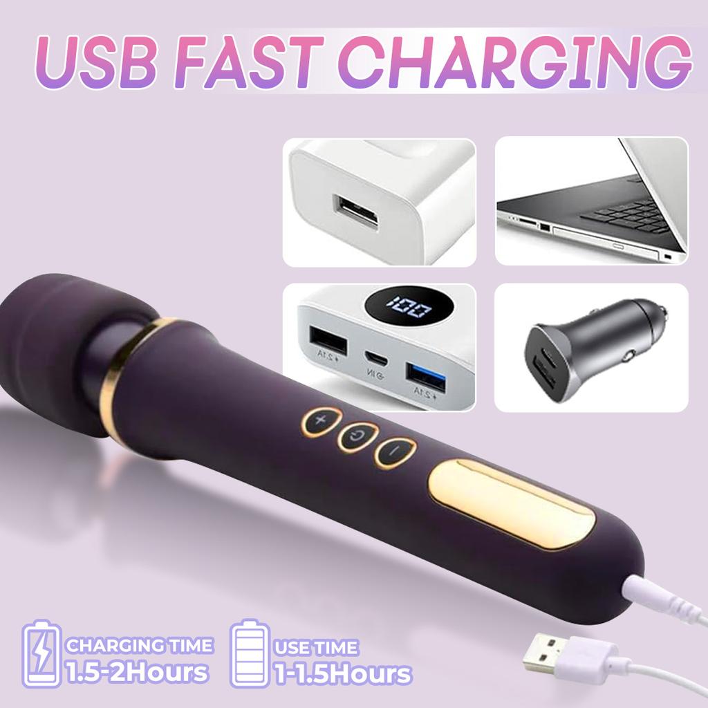 Masajor Personal 10 Viteze Puternic Vibrator Mare Portabil Fără Fir Baghetă Magică Vibrator Vibratoare Clitoris Jucărie Sexuală pentru Femei