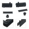 Glass Door Pivot Hinges Cupboard Showcase Clip Glass Clamps Latches Rust-Proof No Drilling Home Furniture Hardware Accessories