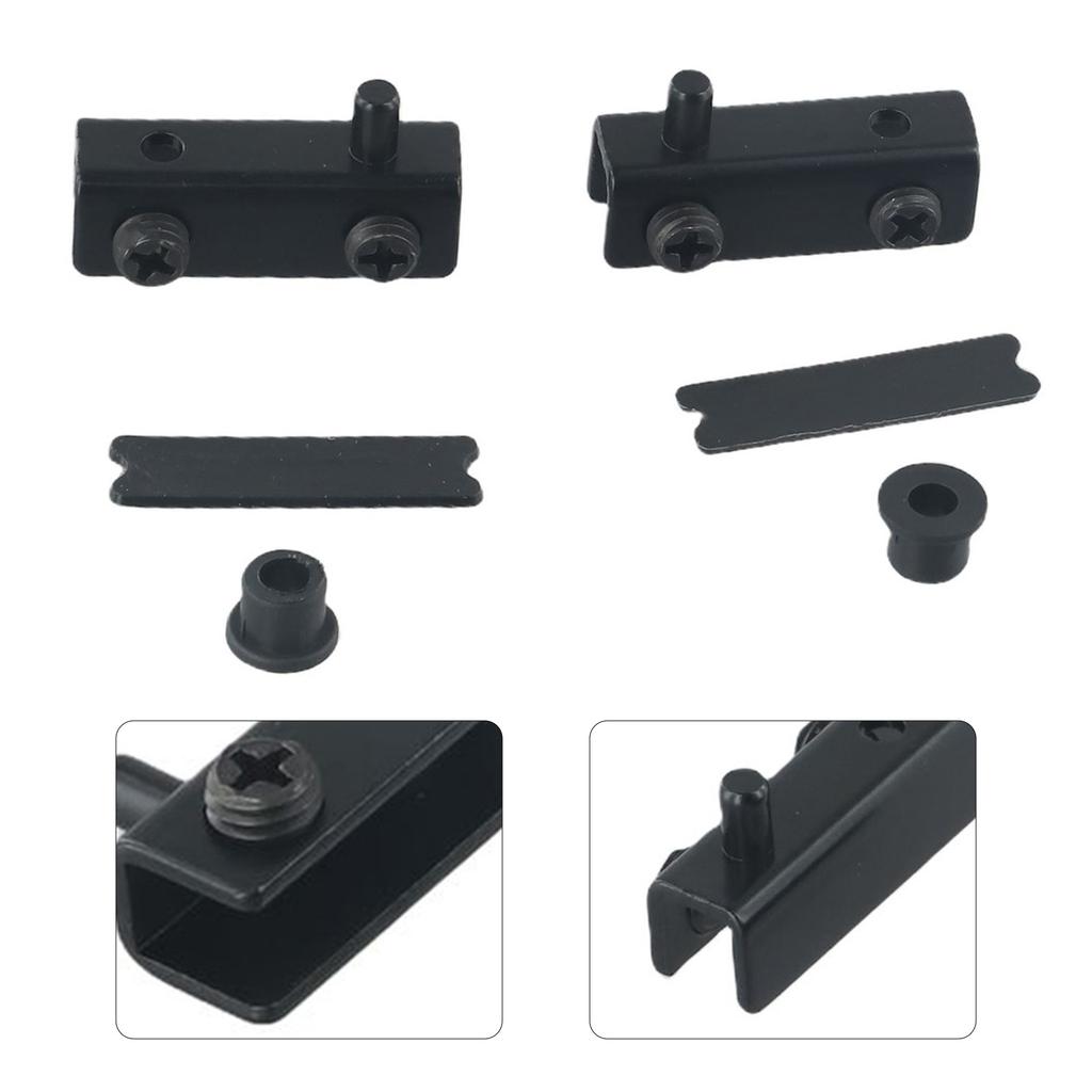 Glass Door Pivot Hinges Cupboard Showcase Clip Glass Clamps Latches Rust-Proof No Drilling Home Furniture Hardware Accessories