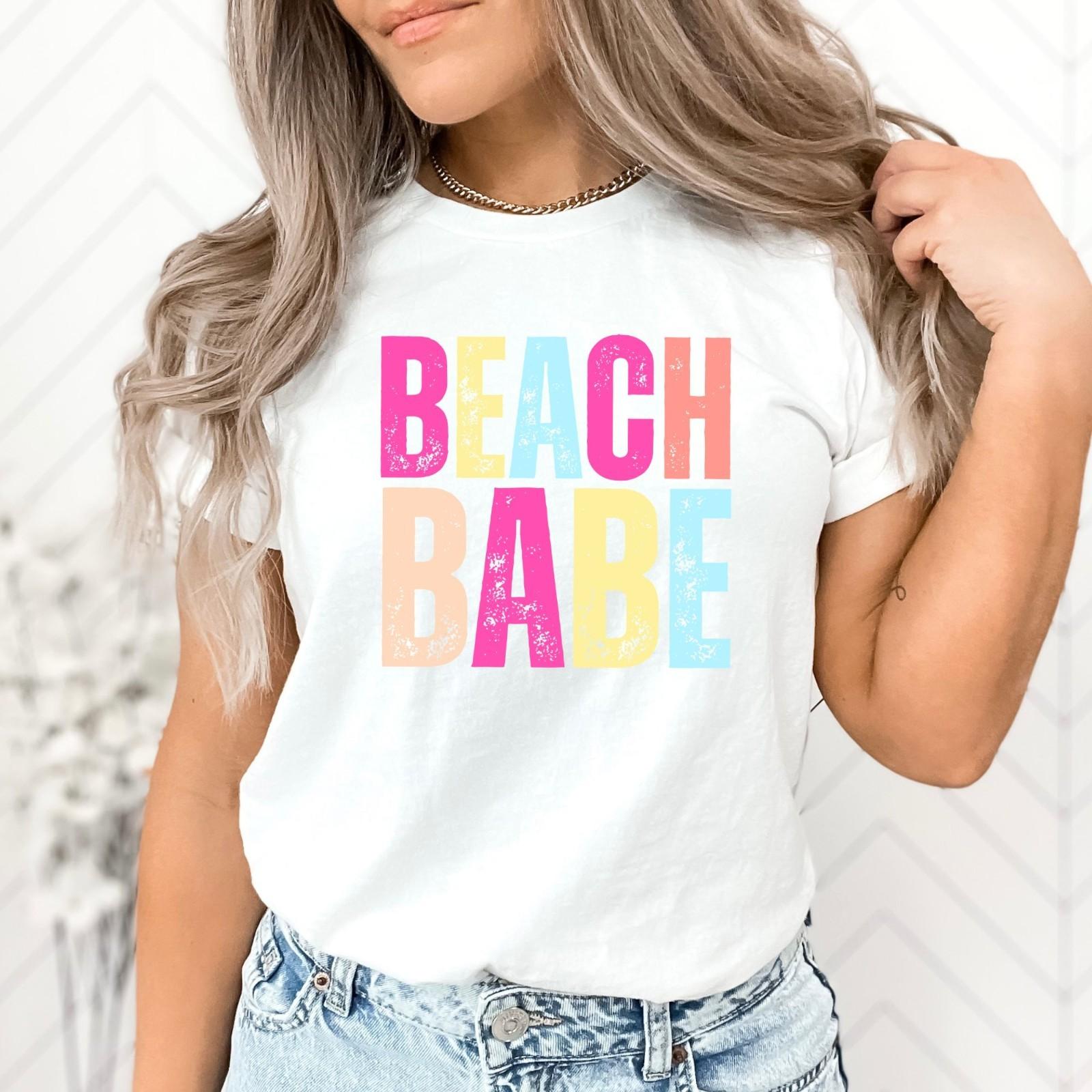 Beach Babe Summer Adult Humor Funny T-Shirt L