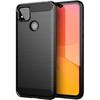 Protective Case - E.F.CONNECTION - Redmi 9C - Steel Strokes Pattern - High Resistance - Black