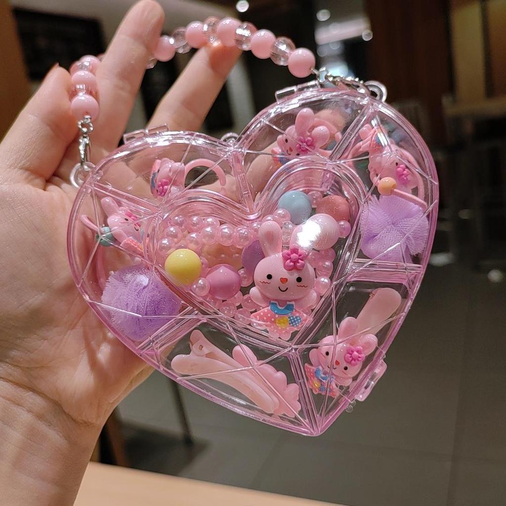 Children's Cute Cartoon Fruit Pendant Bracelet Set with Gift Box