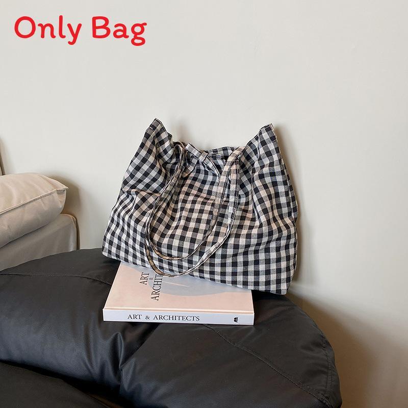 Canvas Tote Bag For Women With Stitching Detail For Daily Casual Use