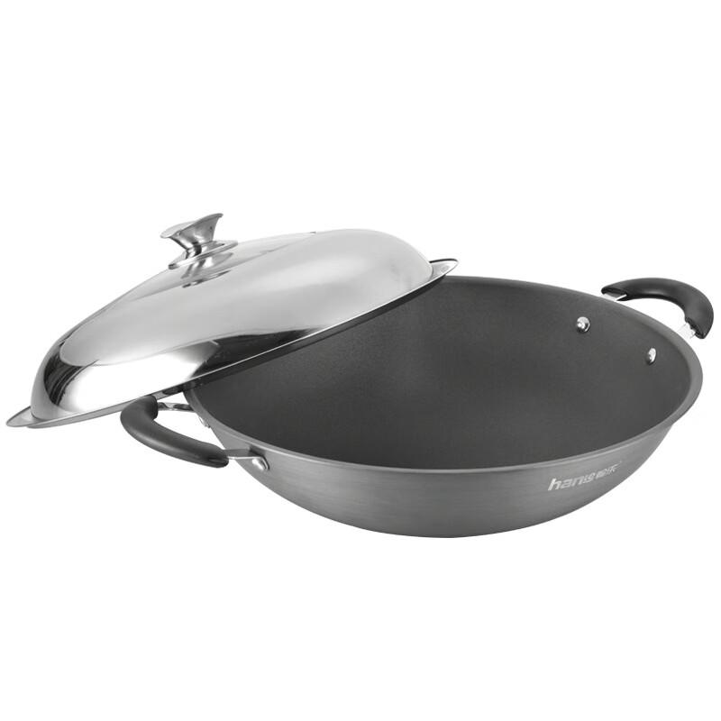 Hanle HL-C8 40cm Hard-Oxidized Non-Stick Wok