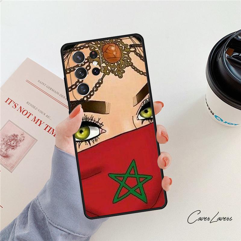 Morocco Flag Moroccan Unique phone case For Samsung Galaxy S24 S25 S23 S22 Ultra Note 10 20 Plus S20 S21 FE Cover