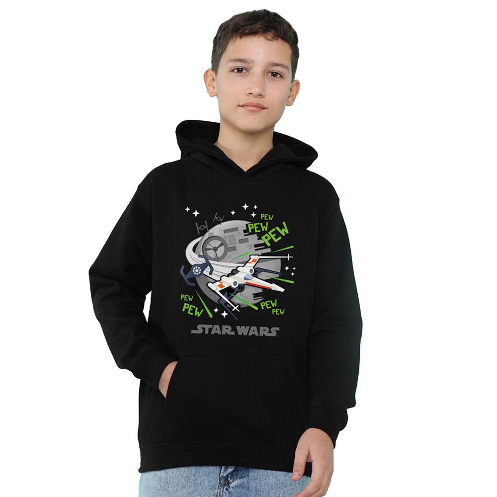 STAR WARS Childrens/Kids Pew Pew Star Wars Greatest Kid XWing Hoodie