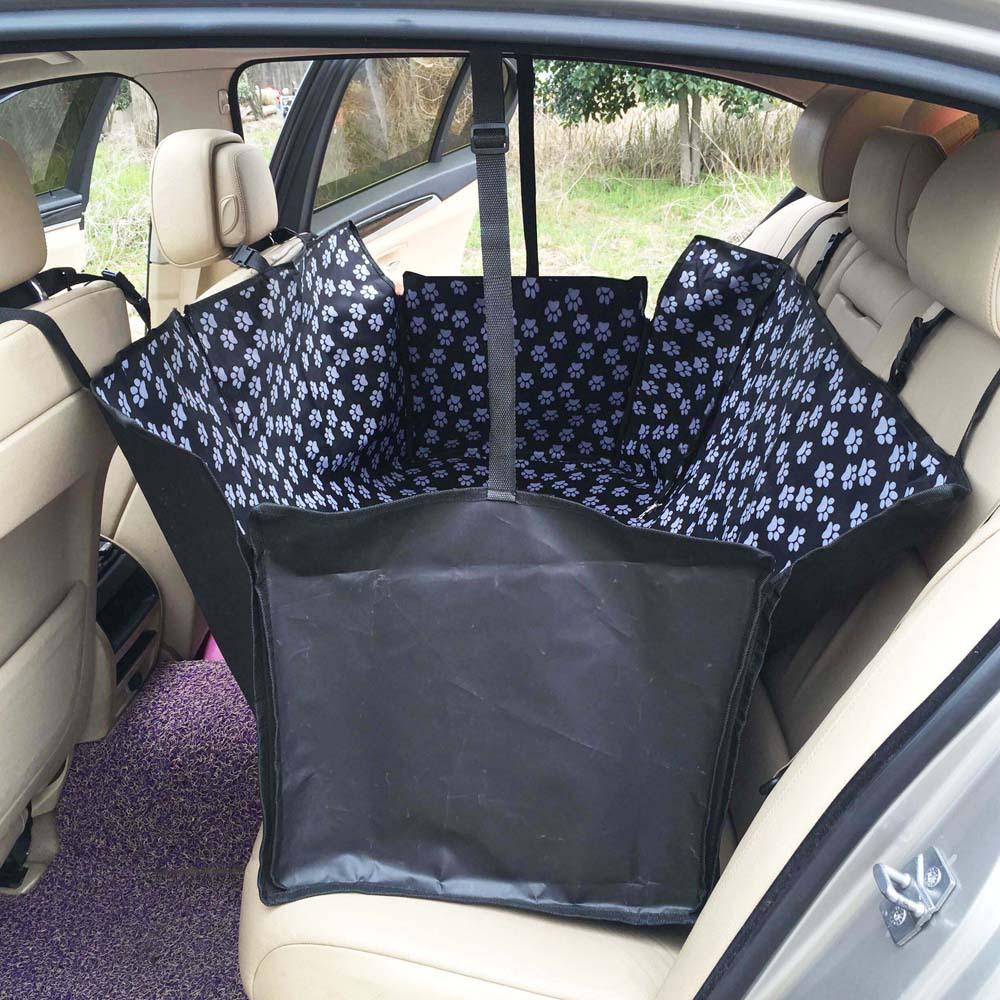 Oxford Car Pet Seat Covers Paw Pattern Waterproof Back Fashion Bench Seat Covers Mat