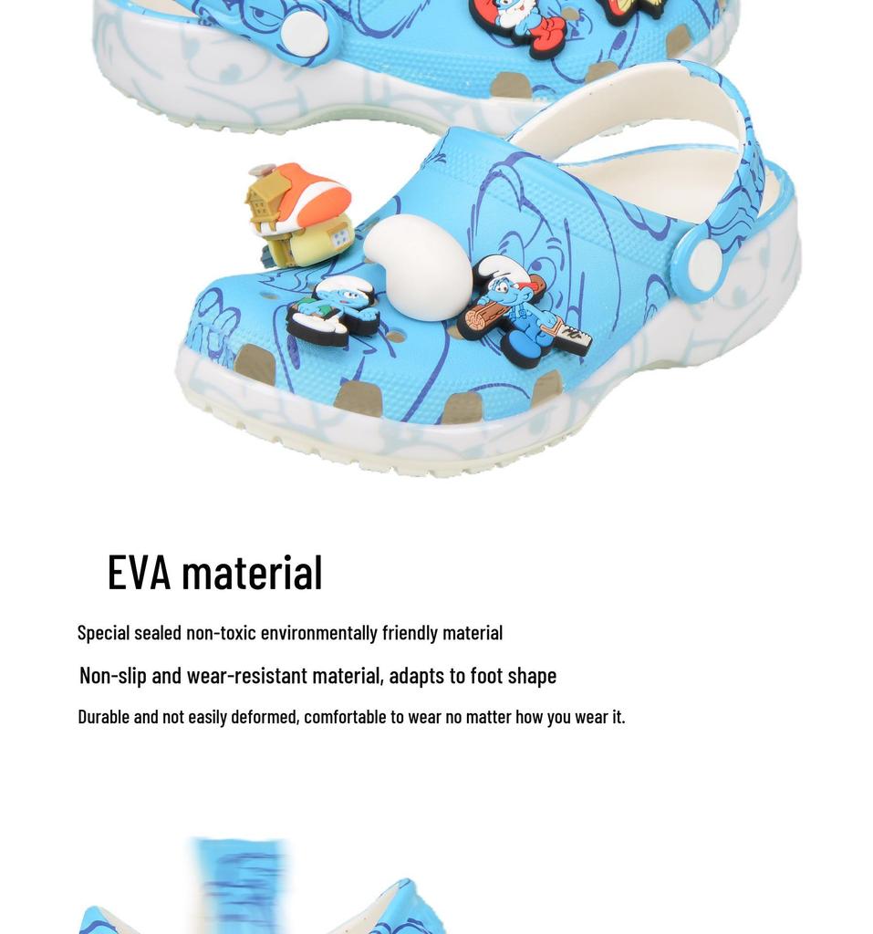 Smurfs Animation Non-slip Beach Sandals for Toddlers