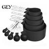 Kitchen Measurement Set 10Pcs Measuring Cups And Spoons Set, Stainless Steel for Dry Liquid Ingredients, Nesting Baking Tools, Gadgets Wet Ingredient