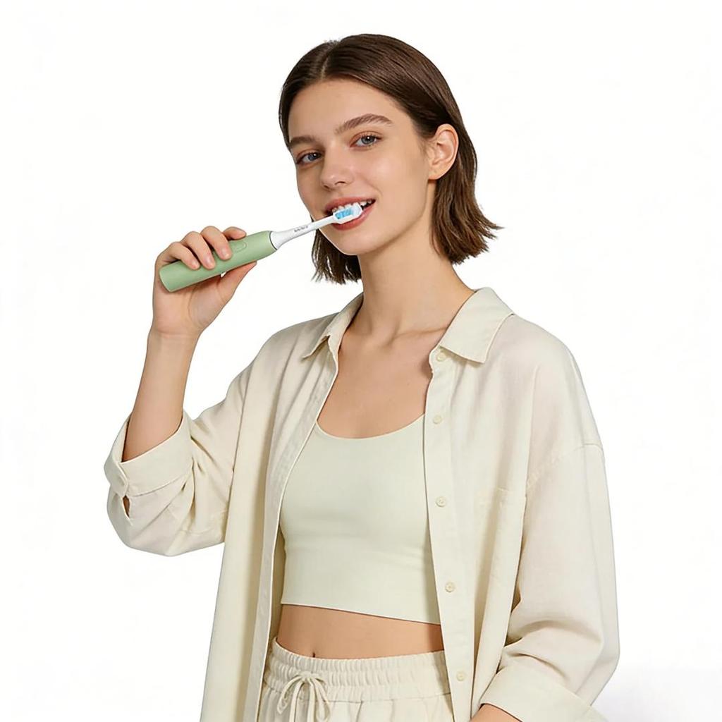 Soocas Electric Toothbrush, Whitening, Stain Removal, Antibacterial Cat Claw Brush Gift Box, Green, Type-C