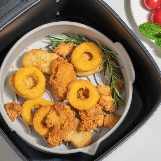 Baking Pan Non-stick Foldable Silicone Round Shape Grill Pizza Oven Roasting Tray Kitchen Gadget