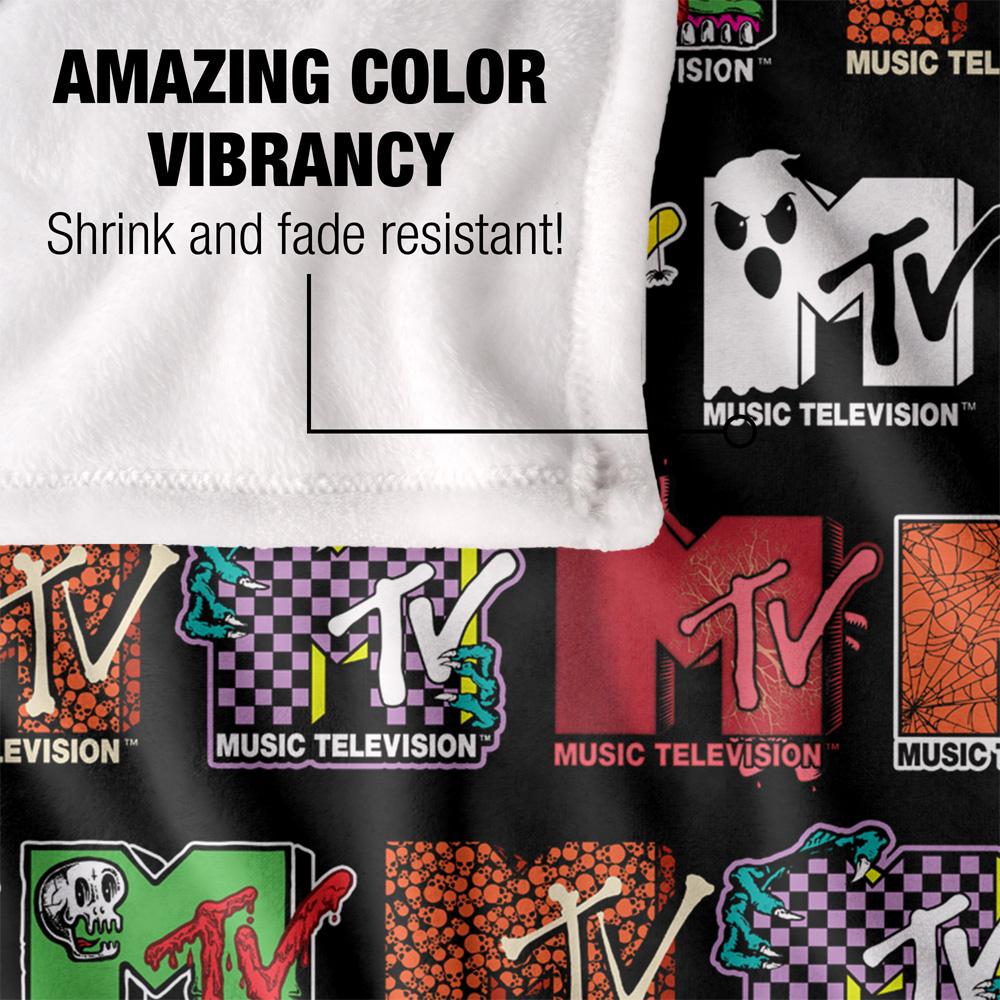 MTV Silky Logo Halloween Supersoft Blanket
