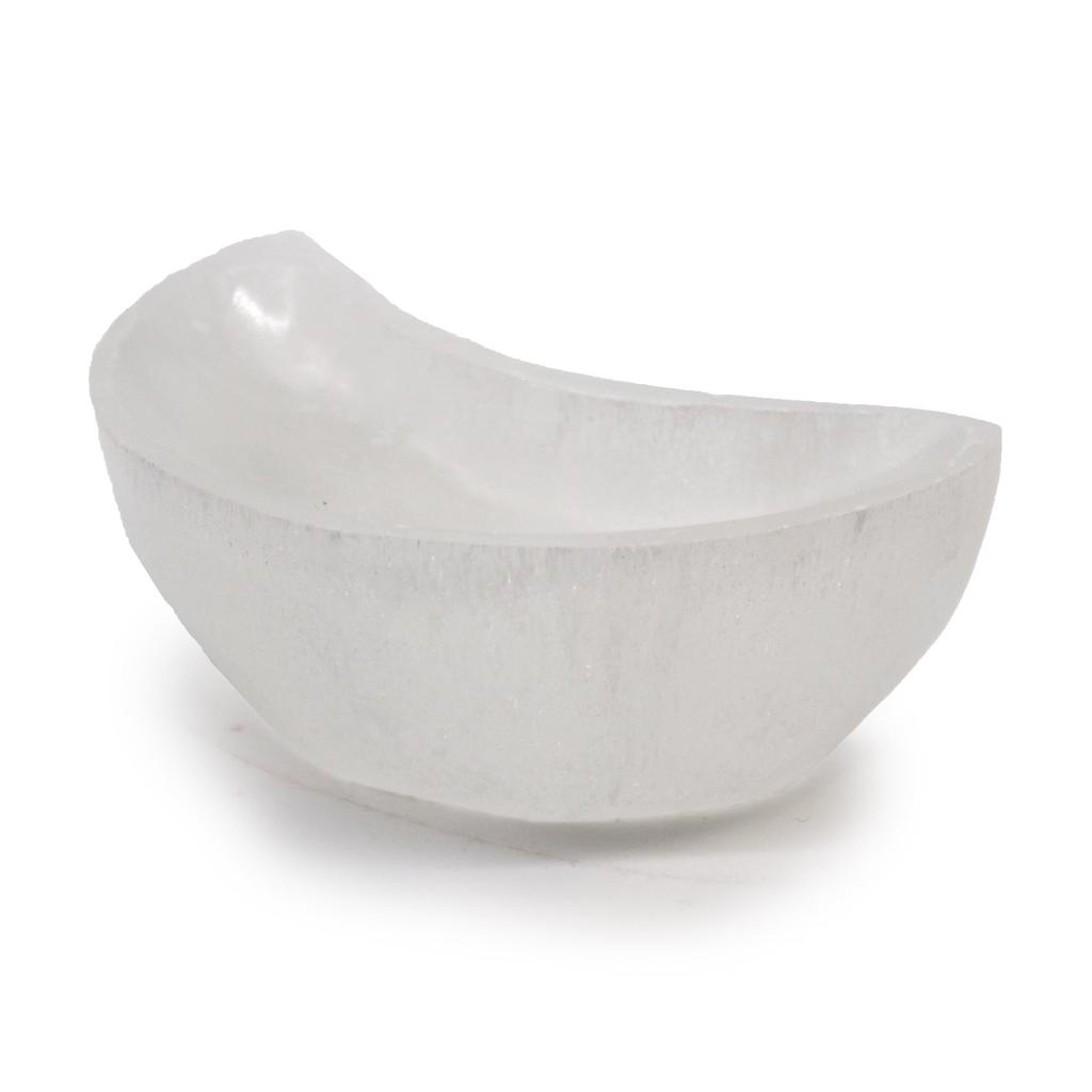 Selenite Moon Bowl 10cm
