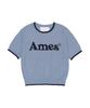AMES-WORLDWIDE Basic Logo Knit Blue