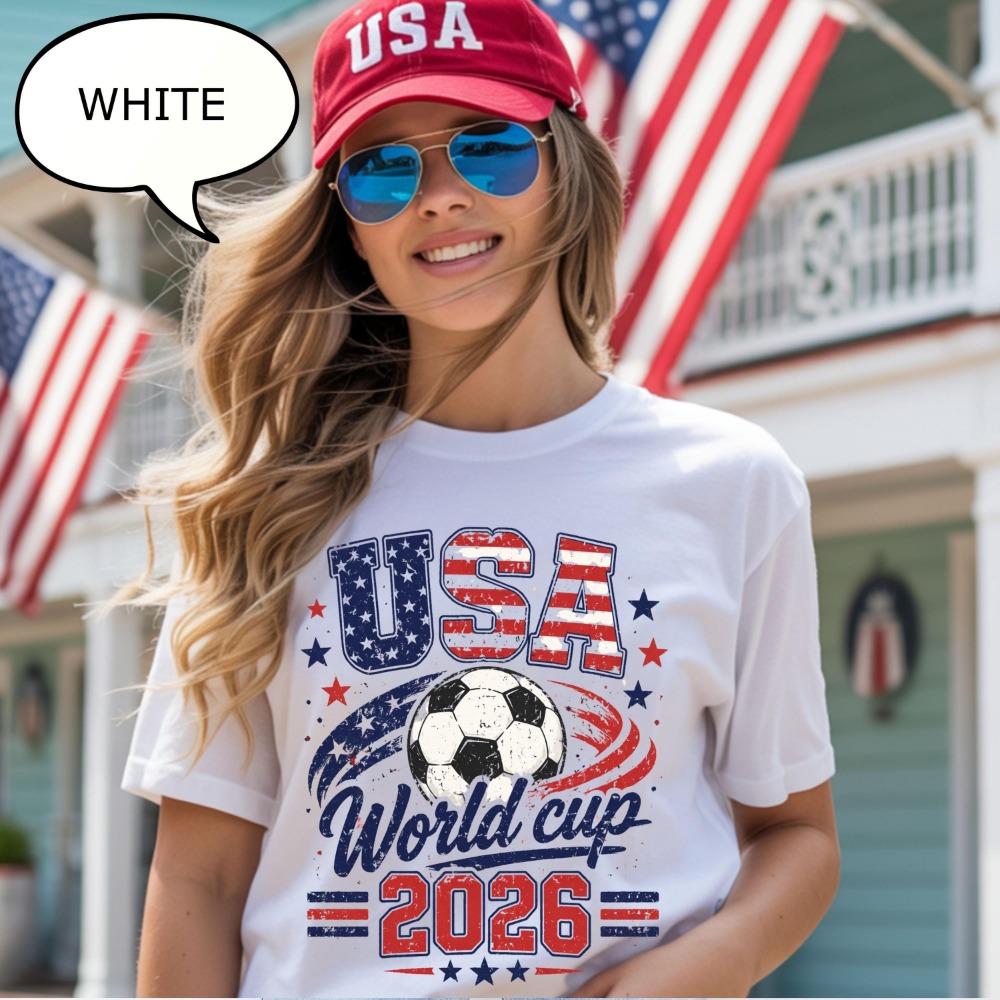 World Cup T-shirt, Patriotic Shirt, Football Enthusiast Gift Sports Shirt S