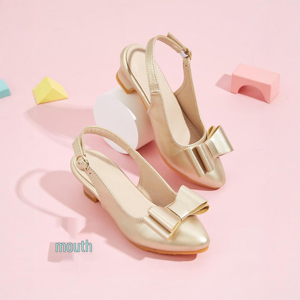 2025 Winter Girls' Versatile Fashion Shoes: High Heel and Bow Flats