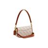 Coach Harley 23 Classic Logo Saddle Bag Women Shoulder Bag Chalk Polished-Amber CR511-B4TXF