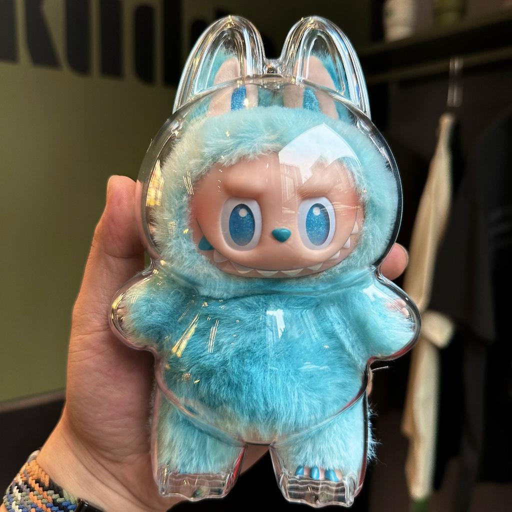 Clear Acrylic Case for Labubu Doll Blind Box Durable Protective Case for Labubu V1 V2 V3 V4 Dust and Scratch Proof Display Cover
